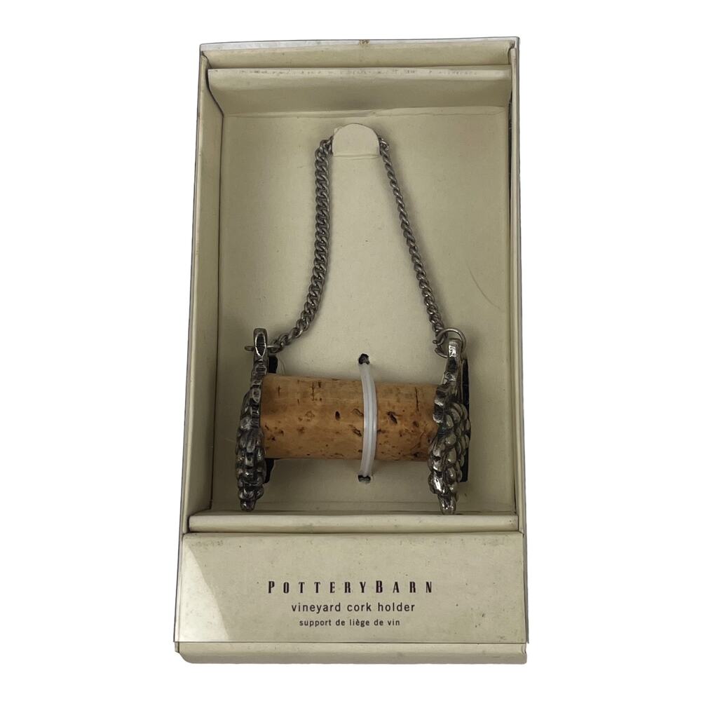 NIB Pottery Barn Decanter Cork Holder Wine Enthusiast